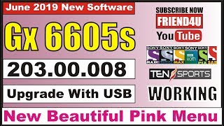 Gx 6605S Hw 203 00 008 New Software June 2019 Pink Menu Upgrade With Usb By Friend4U
