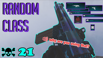 I used a RANDOM class in Search and Destroy and it was a BEAST!