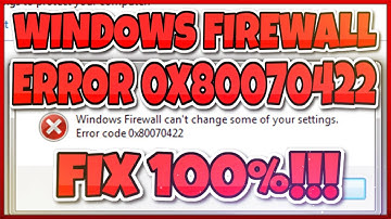 SOLVED: Windows Firewall Error 0x80070422 | Fix 100% Safe & Sure | 2020 Ultimate Tutorial!