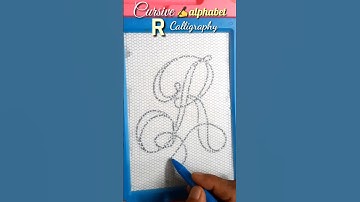 How to write capital r in calligraphy for beginners cursive✍️| #shorts #shortvideo #aasakooda