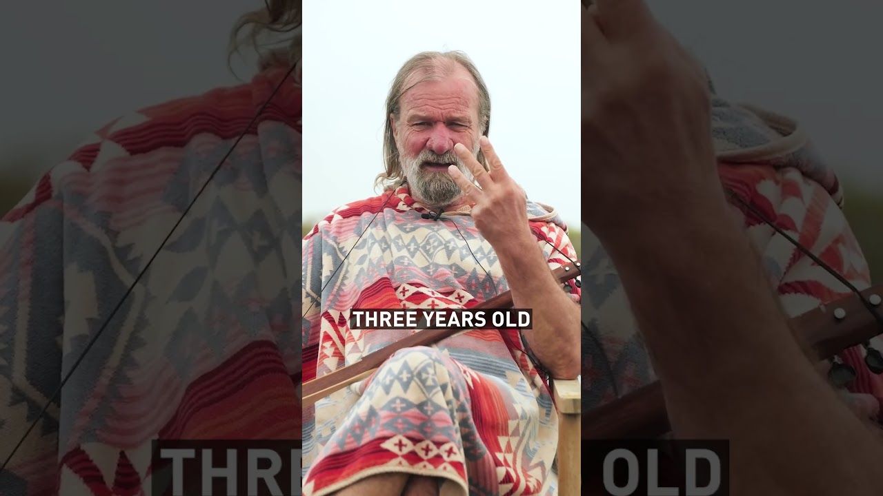 Explaining Wim Hof breathwork to my 3 yo grandson. ❤️ #breathingexercise #wimhof