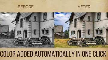 Old vintage black and white pictures in color