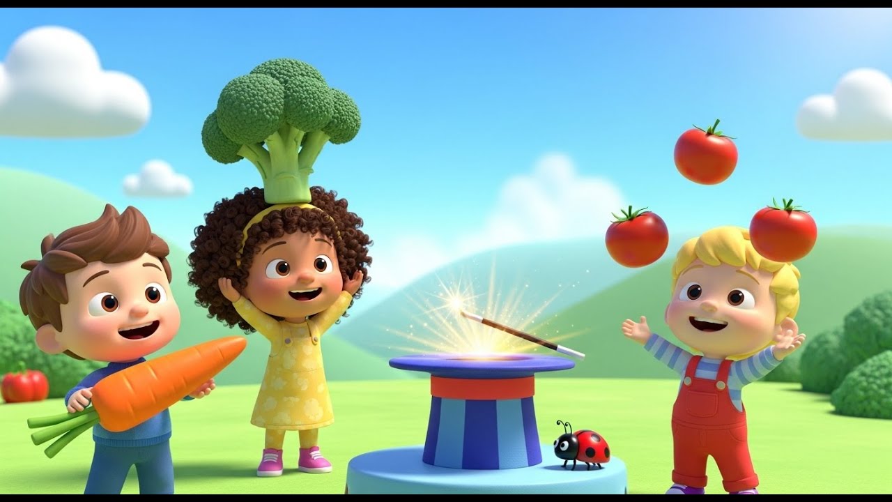 “Sing & Play with Veggies, Magic, and Ladybug 🥕🐞 | Berry Boo Kids Song ...