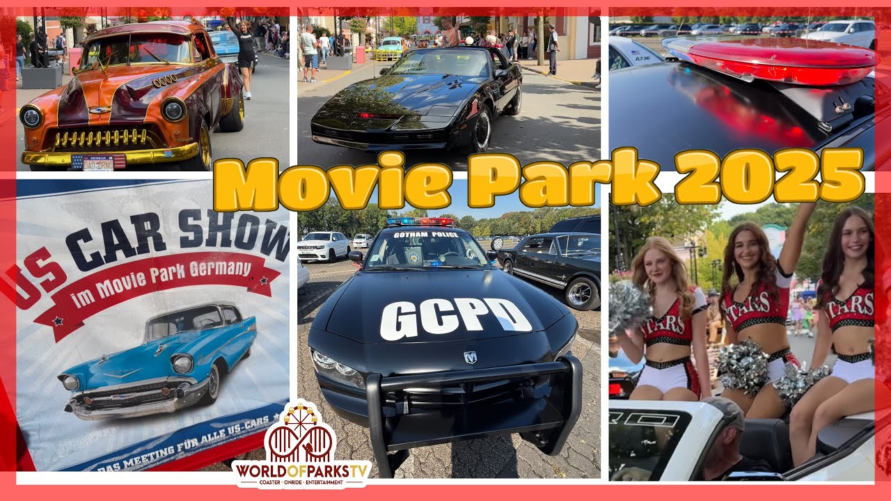 US Car Show 2025 - Oldtimer und Muscle Cars im Movie Park Germany - Eindrücke US Car Treffen 2025