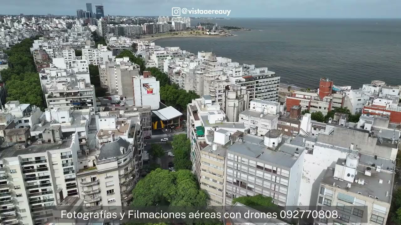 Playa Pocitos, Montevideo 2025.(4K)*©Vista Aérea Uy📲092770808