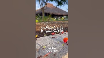 إنه من سليمن وإنه بسم الله الرحمن الرحيم🌸 #القرآن_الكريم #سورة_النمل #فارس_عباد #quran