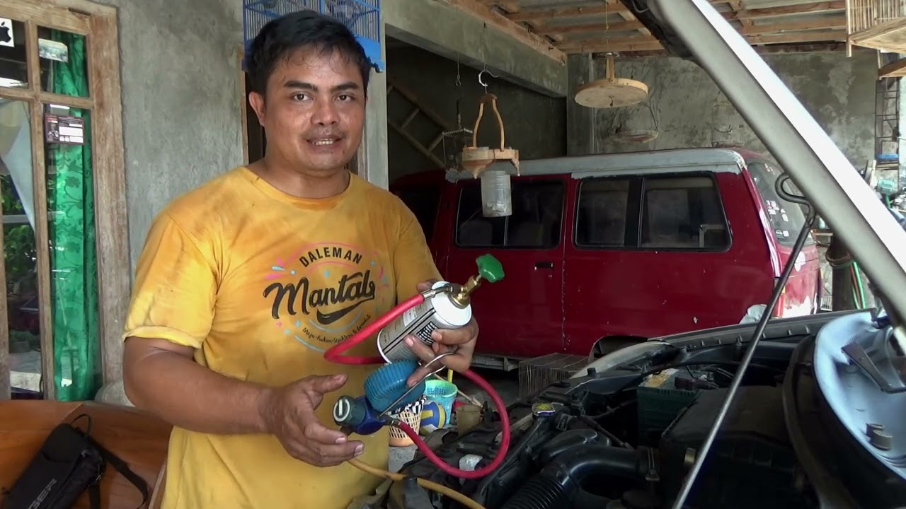 cara mengurangi oli di kompresor ac mobil