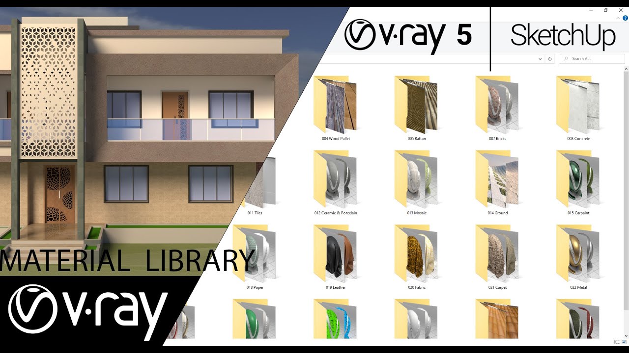 Free V Ray 5 Materials Pack For Sketchup 2021 Vray Materials For