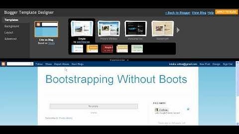 Customizing Your Blogger Blog