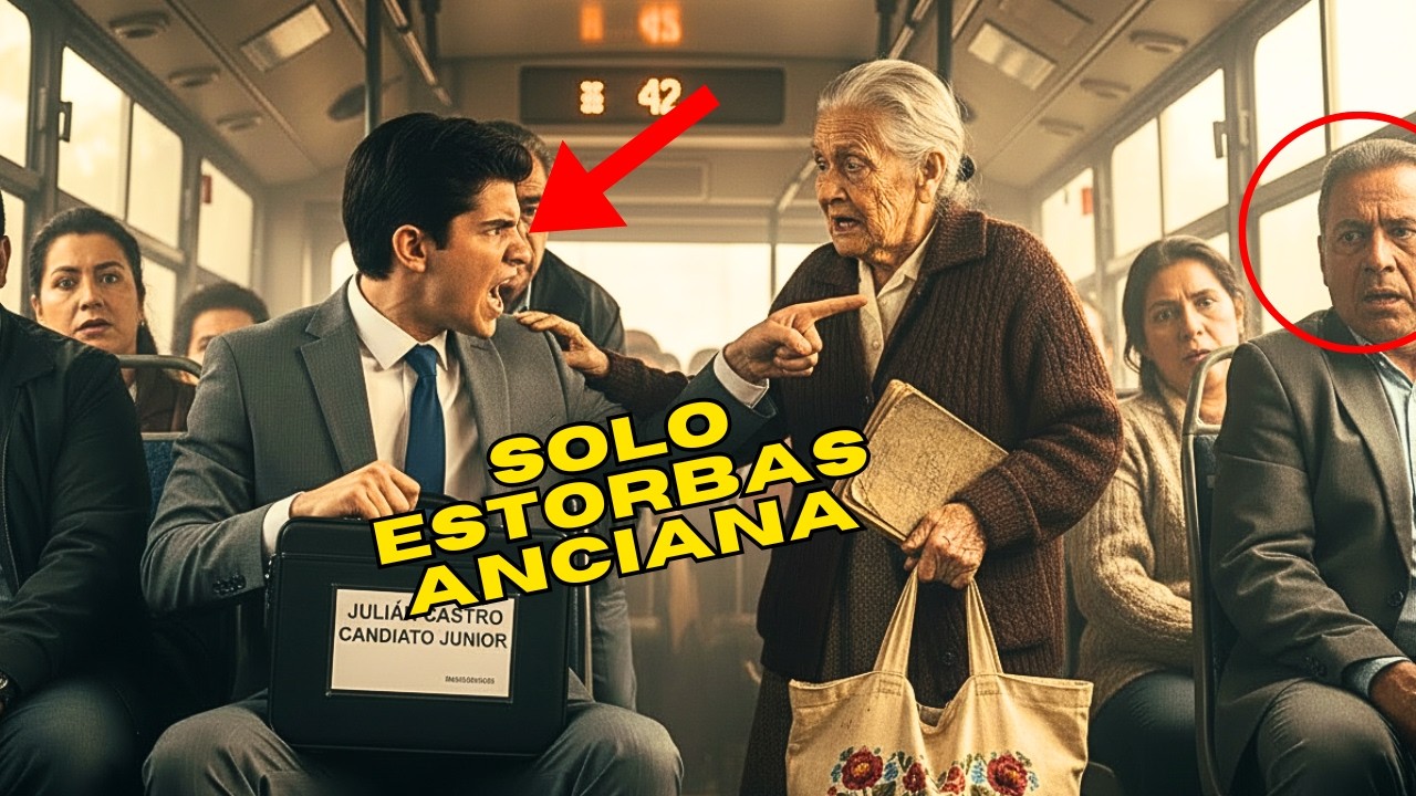 SE NEGÓ A DARLE EL ASIENTO A LA ANCIANA… 1 HORA DESPUÉS, ELLA ERA SU JEFA