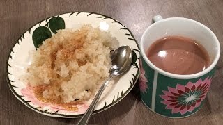 Puto Maya with Sikwate (Hot Chocolate)