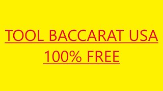 Tool BCRUSA 100% free - Tool Baccarat USA 100% miễn phí (Cracked)