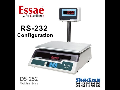 ESSAE DS-252 Weighing Scale RS232 Configuration in Tamil