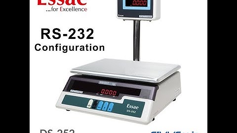 ESSAE DS-252 Weighing Scale RS232 Configuration in Tamil - www.simms.in