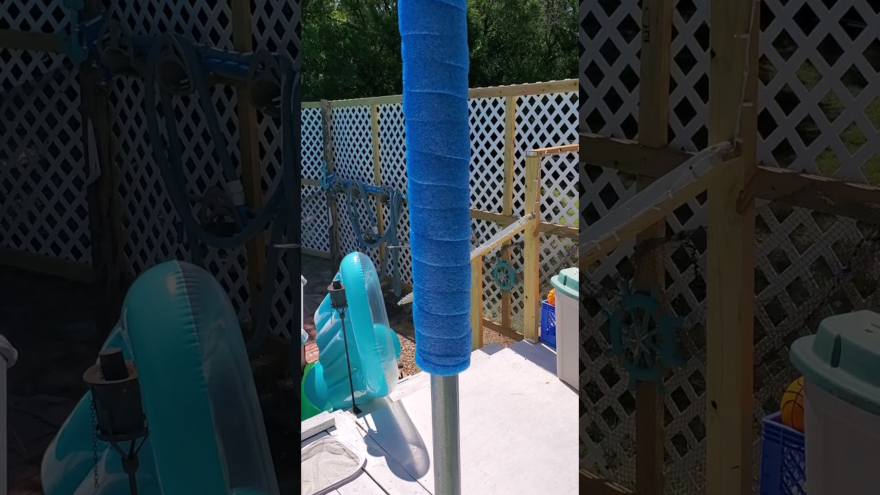 Spiral cutting a pool noodle Part 2 poolnoodle thrive