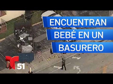 Encuentran el cuerpo de un bebé en un basurero en Hollywood