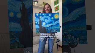 La mia versione di Starry Night #quadrisucommissione #custompainting #vangogh