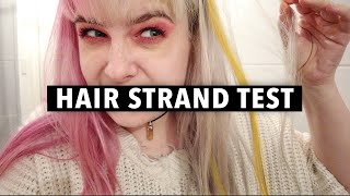 Vlogmas: Yellow Hair Colour Strand Test... 😬 (Day 3)