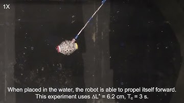 Origami-Inspired Robot that Swims via Jet Propulsion