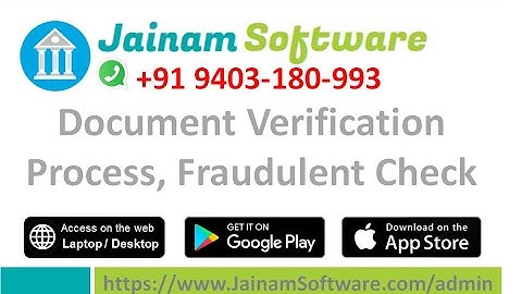 NBFC  | Document Verification Process | Fraudulent Check | Jainam Software