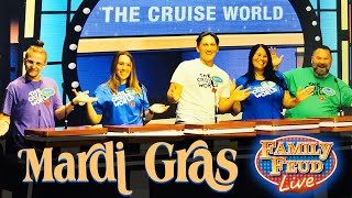 FAMILY FEUD LIVE ON THE  CARNIVAL MARDI GRAS HOSTED BY THE FLYING SCOTSMAN | THE CRUISE WORLD