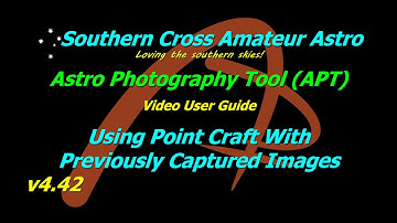 APT User Guide - Using Point Craft With Stored Images