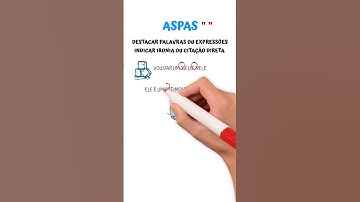 Aprenda quando usar ASPAS! Para que serve ASPAS? Aprenda PONTUAÇÃO RAPIDINHO!!! ⭐️⭐️⭐️