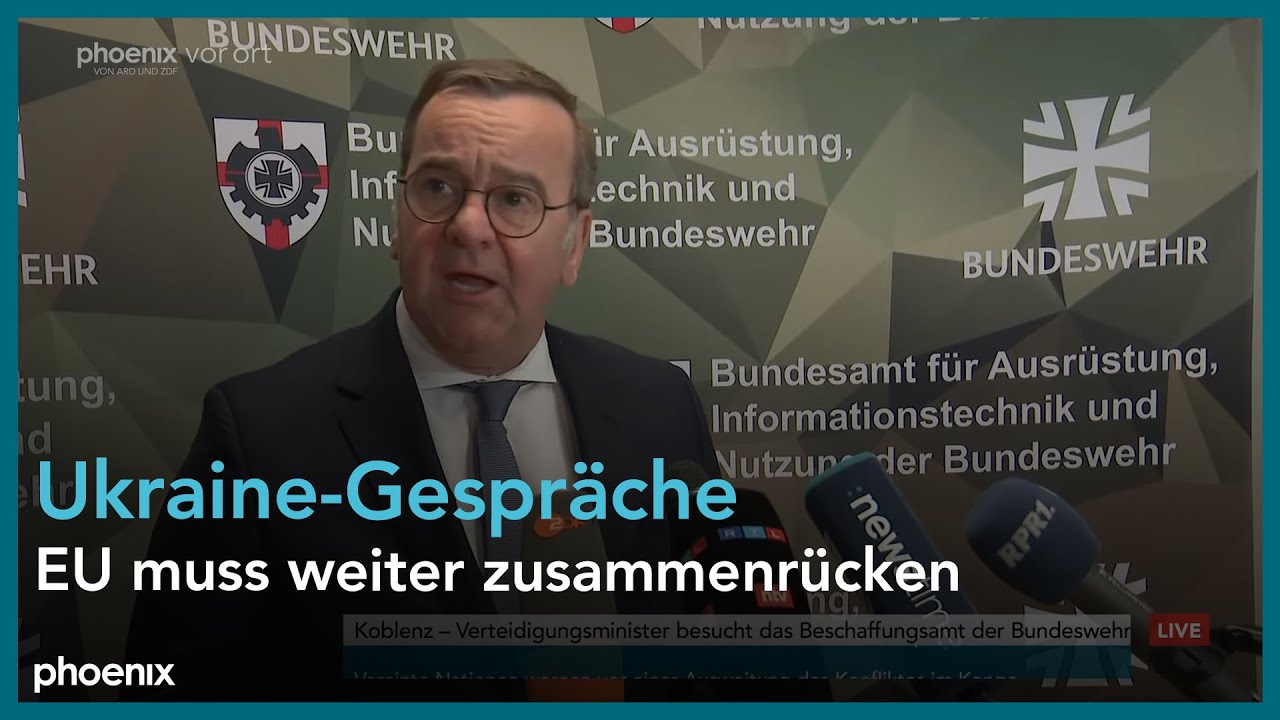 Pistorius besucht Beschaffungsamt der Bundeswehr in Koblenz | 20.02.25