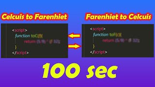 How to Convert Celsius to Fahrenheit and Fahrenheit to Celsius using JavaScript