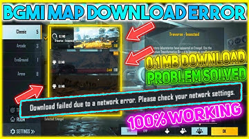 How to fix bgmi map and resources pack download error || How to fix 0.1 mb problem