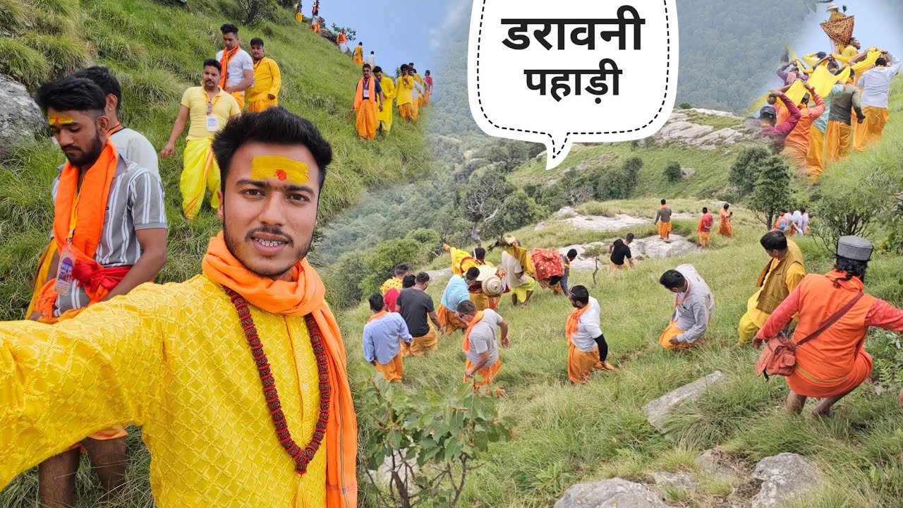"मंदिर के पीछे की खतरनाक पहाड़ी से जल लाने का रोमांचक सफ़र || Namaste Pahad || Ashutosh Negi