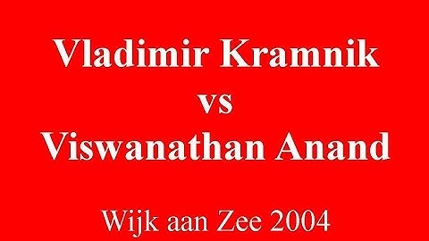 Vladimir Kramnik vs Viswanathan Anand - 2004