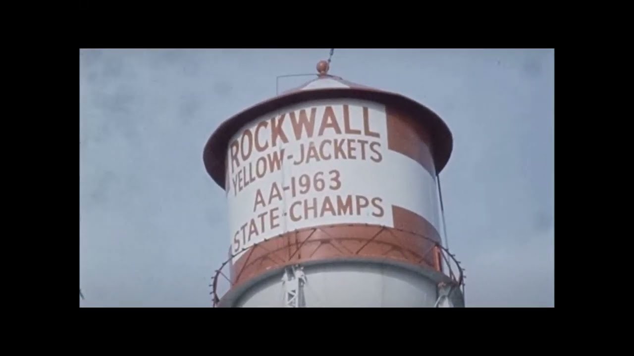 Downtown Rockwall TX in December 1972