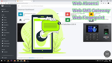 Aplikasi Web Fingerprint & SMS Gateway menggunakan CodeIgniter 3.1.1 (portofolio)