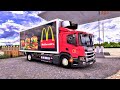 #100_ETS2 👉 Shipper Giao Đồ Ăn 🥪McDonald's 🌮 Cùng 💃 Hot Girl 🤣 Dam Dang 😛 Tiến Tùng BTS