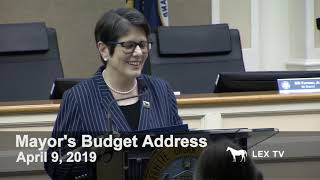Mayor Linda Gorton -  2019 Budget Address