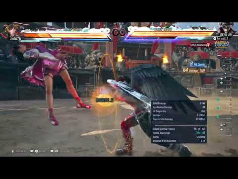 Devil Jin WS+2 Heat Activation No Wall Some Heat Spent Staple Combo 80 Damage Tekken 8 Season 3