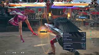 Devil Jin WS+2 Heat Activation No Wall Some Heat Spent Staple Combo 80 Damage Tekken 8 Season 3