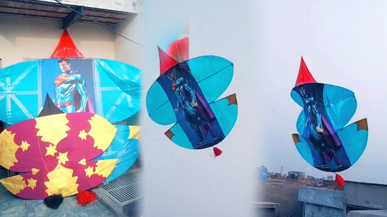 Big Superman Tukal (Patang) Flying in Gujranwala Basant 2022 | Kite flying