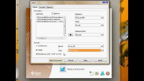 OpenOffice Label Tutorial
