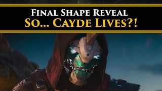 Destiny 2 Lore - The Final Shape Teaser Trailer... Cayde-6 Lives? Inside the Traveller? What???