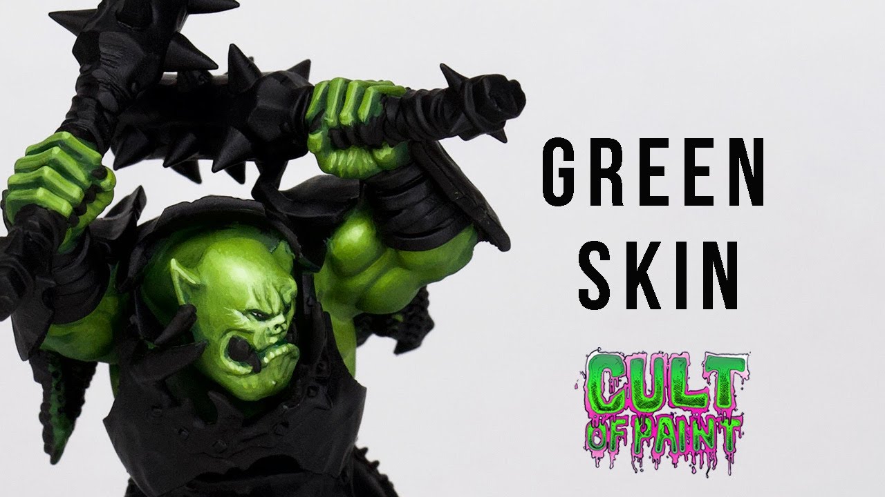 How to paint Orruk, Ork and Orc Skin! For Warhammer Age of Sigmar, 40k
