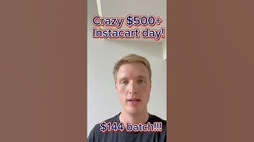 My best Instacart day ever, over $500!!! $144 batch included!! #instacart #sidehustle #gigwork