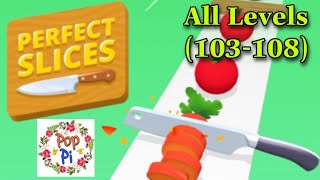 Perfect Slices Gameplay Walkthrough IOS,Android - All Levels (103-108) screenshot 2