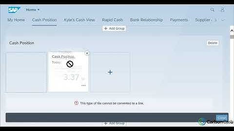SAP Treasury - Custom Fiori Tiles