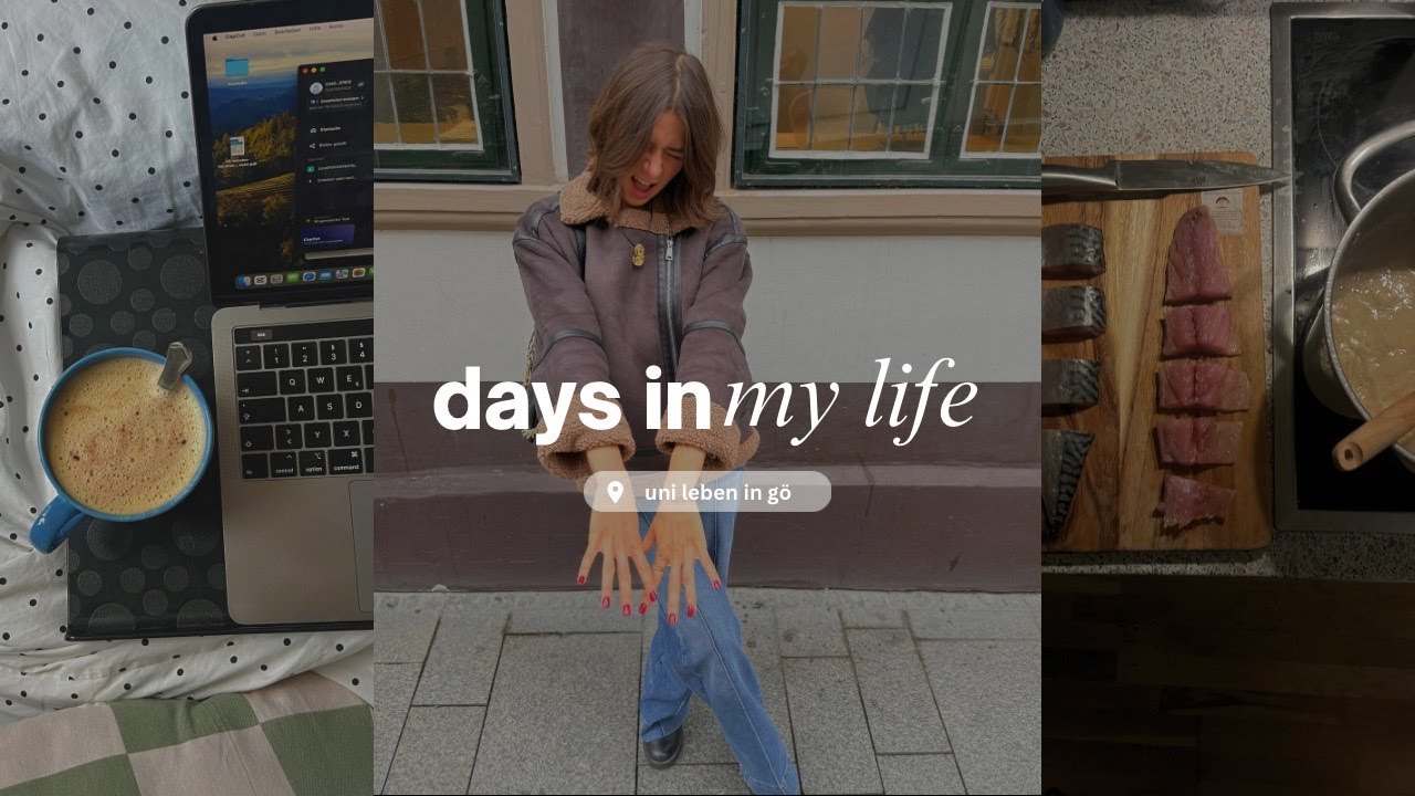 Slow days in Göttingen 🌧️☕️ Bücher, Matcha& kleine Alltagsmomente l mein Uni-Alltag als Studentin 📖✨