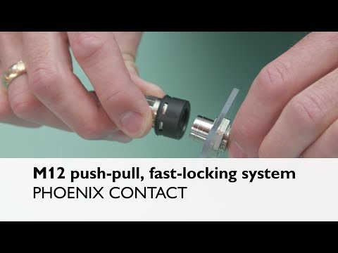 M12 connectors | Robust, push-pull, fast-locking system
