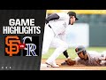 Giants vs Rockies Game Highlights 5924  MLB Highlights