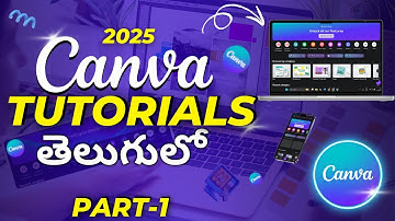 Canva Course in Telugu 2025 | Canva Tutorial Basics in Telugu  Part-1 #canvatelugu