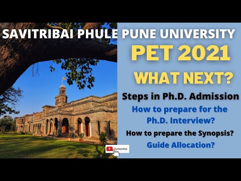 PET 2021 | Ph.D. Interview | Steps in Ph.D. Admission | Savitribai Phule Pune University